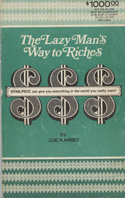 The Lazy Man's Way to Riches used book depot