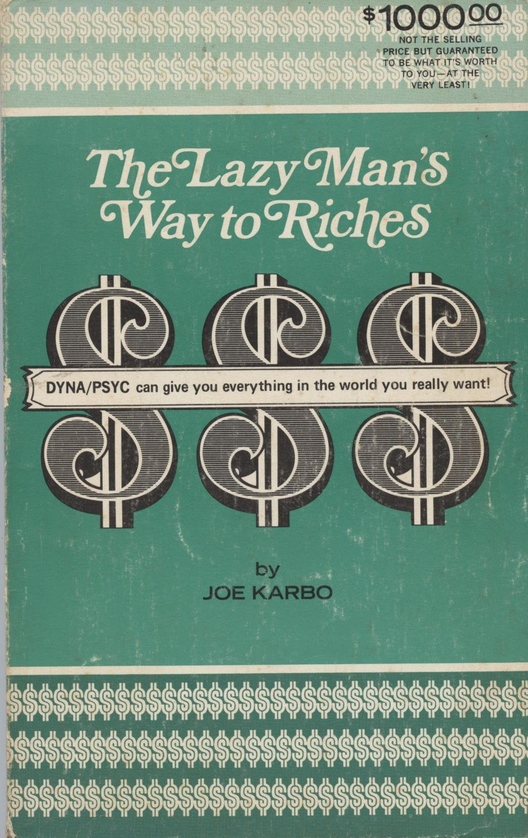 The Lazy Man's Way to Riches used book depot