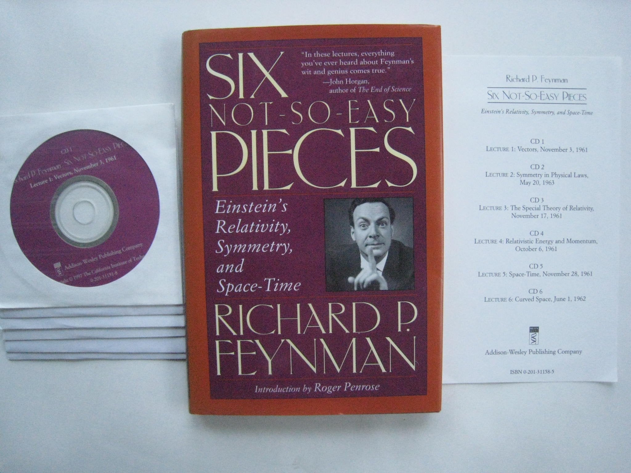 Six Not-so-easy Pieces: Lectures On Symmetry, Relativity, And Space-time (Helix Books) used book depot