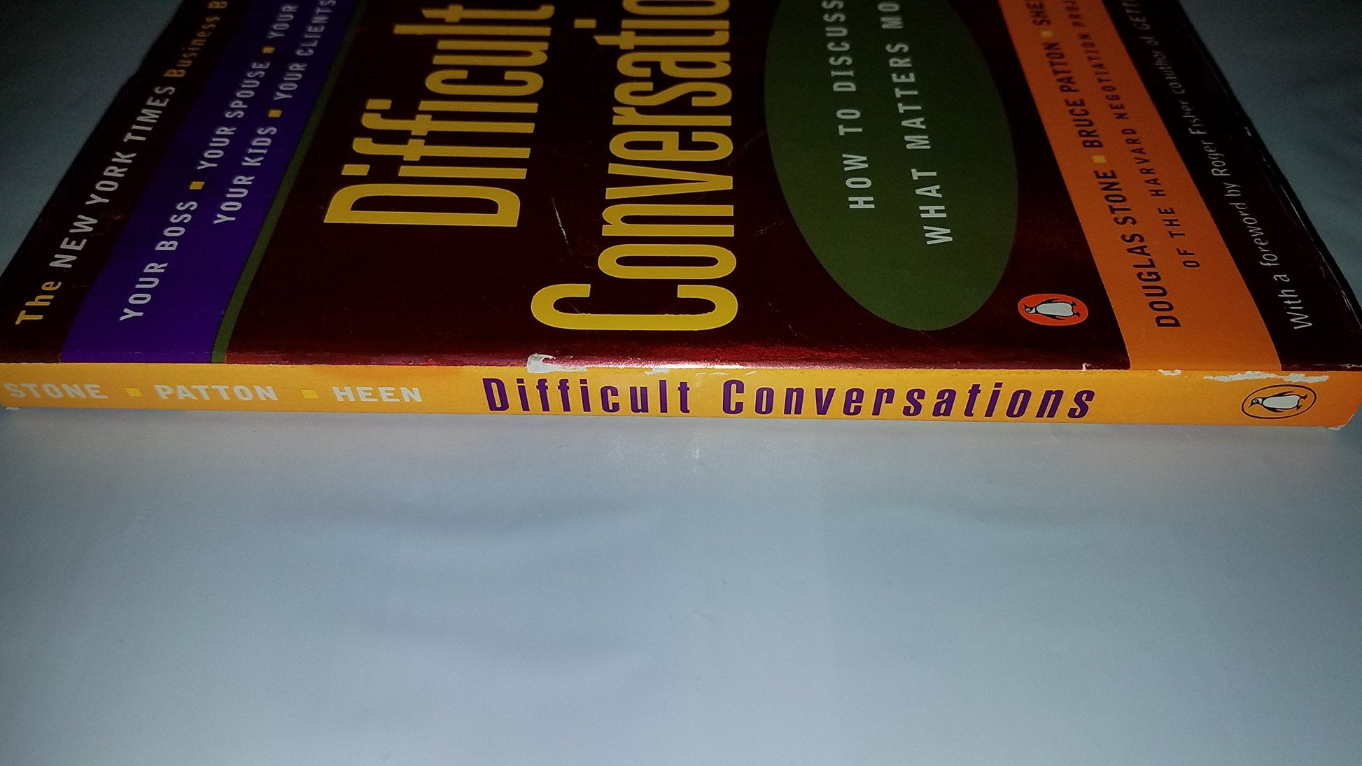 Difficult Conversations: How to Discuss What Matters Most used book depot