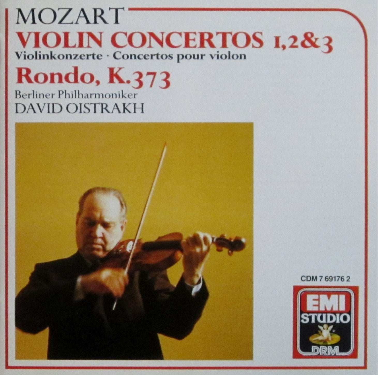 Mozart: Violin Concertos Nos, 1, 2 & 3 / Rondo K. 373 used book depot