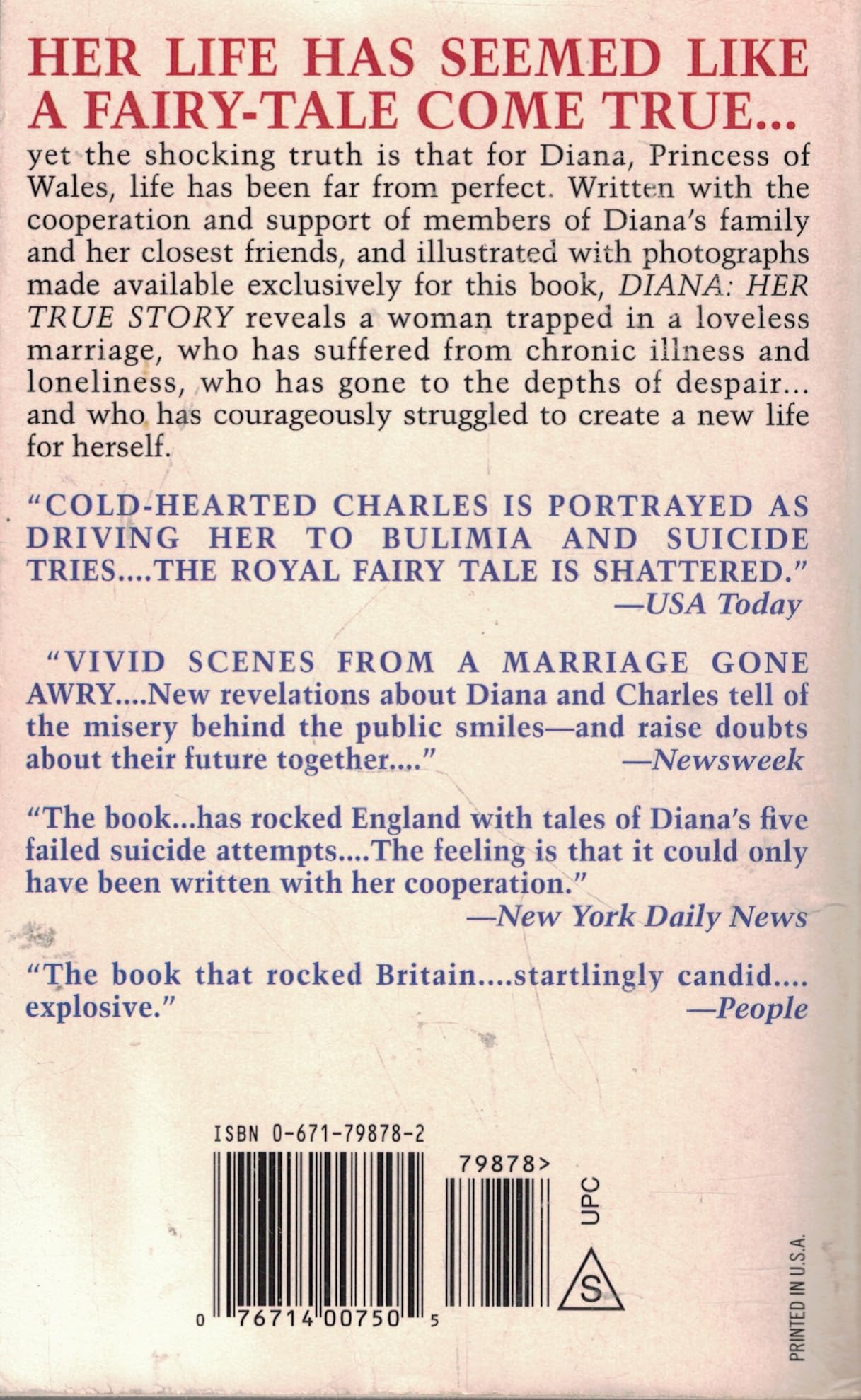Diana: Her True Story used book depot