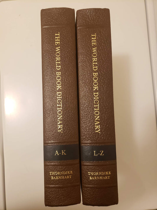 The World Book Dictionary Two Volume Set Clarence L Barnhart