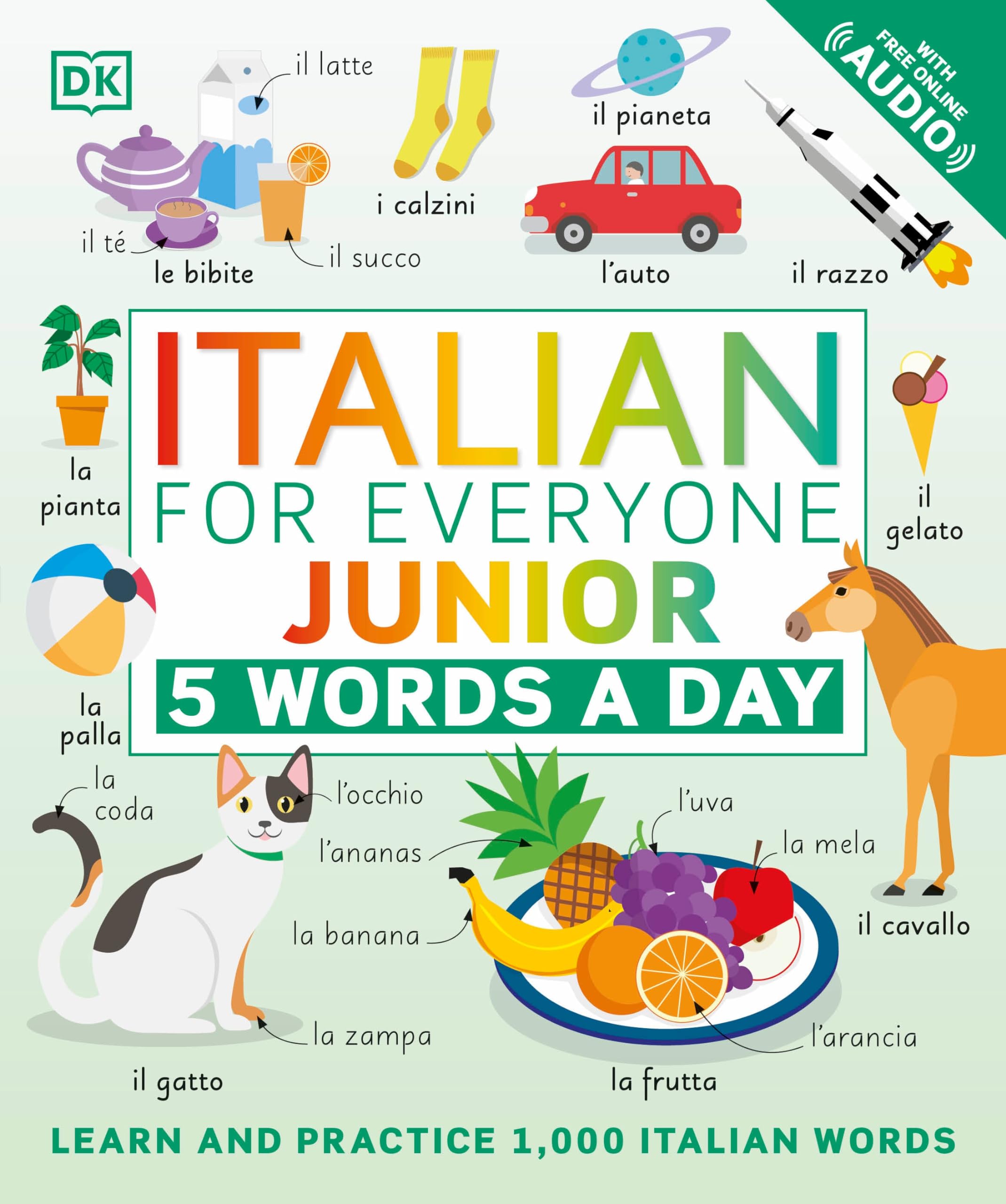 Italian for Everyone Junior: 5 Words a Day (DK 5-Words a Day) used book depot