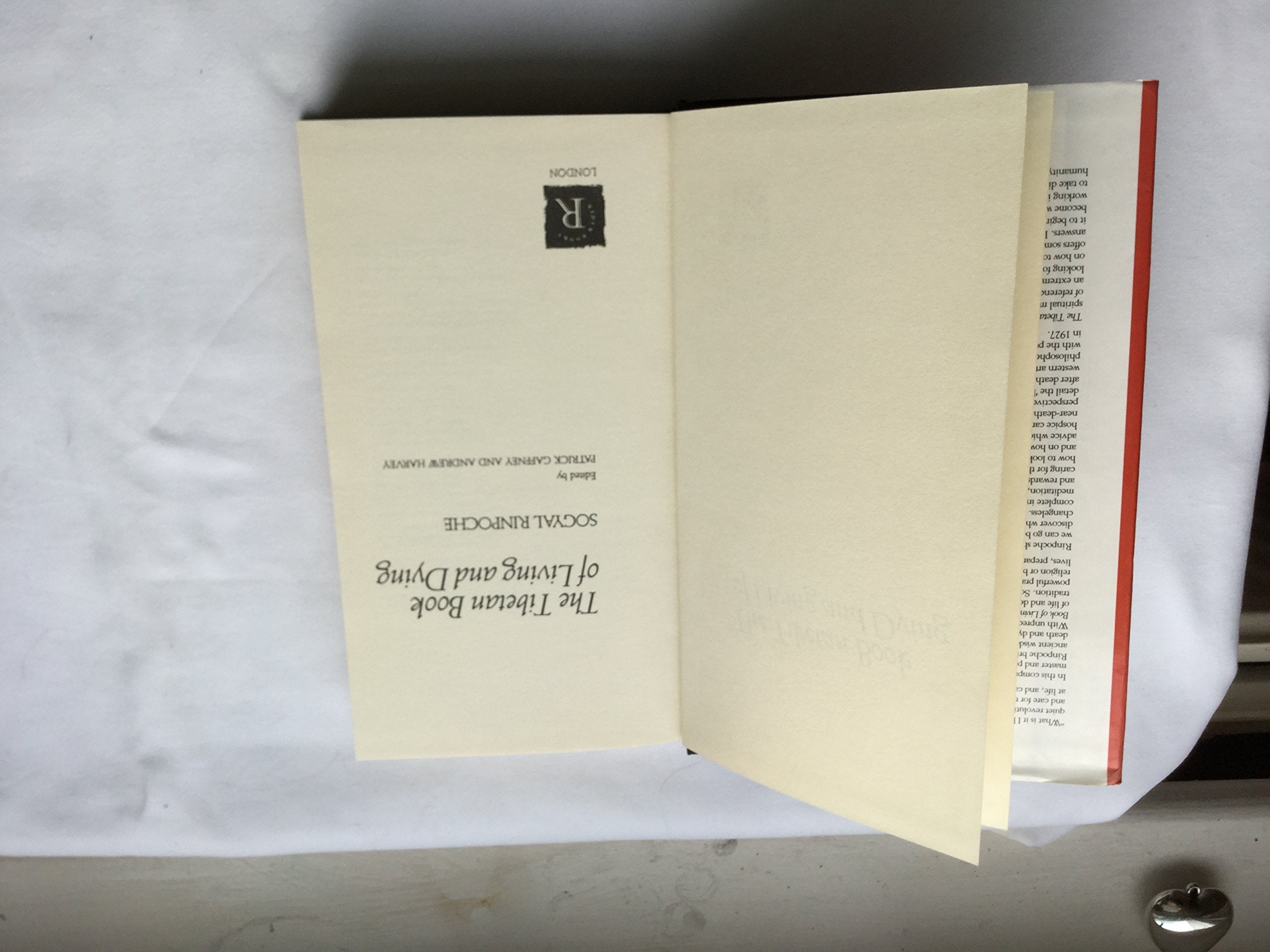 The Tibetan Book of Living and Dying: A New Spiritual Classic from One of the Foremost Interpreters of Tibetan Buddhism to the West used book depot