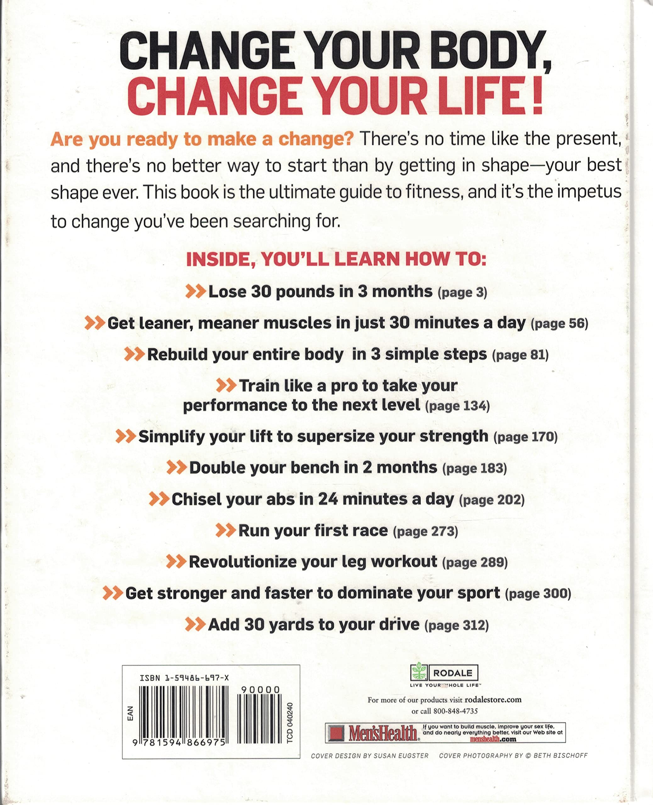 Men's Health Total Fitness Guide 2008 used book depot