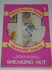 SNEAKING OUT # 5 (Sweet Valley Twins) used book depot