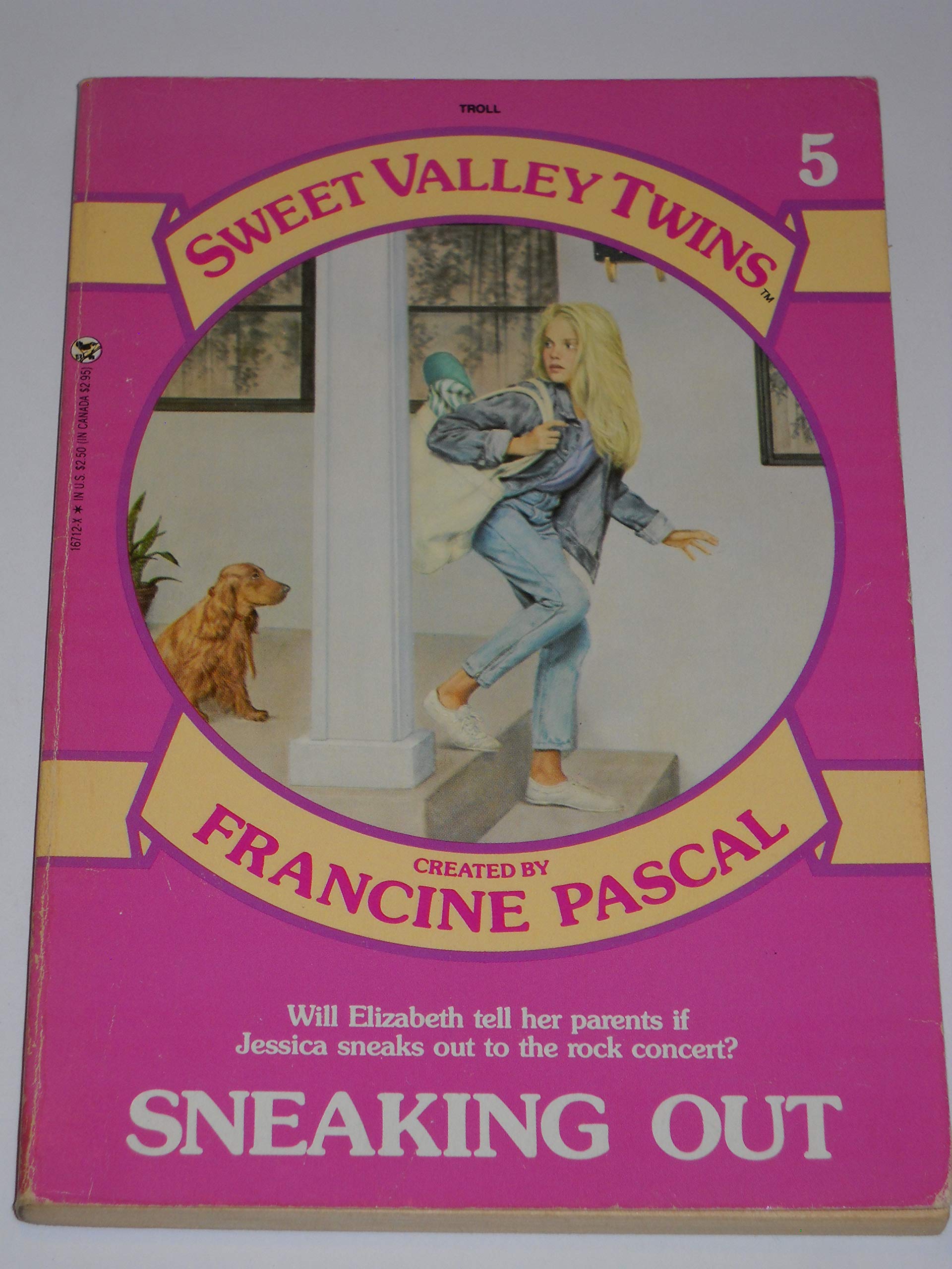 SNEAKING OUT # 5 (Sweet Valley Twins) used book depot