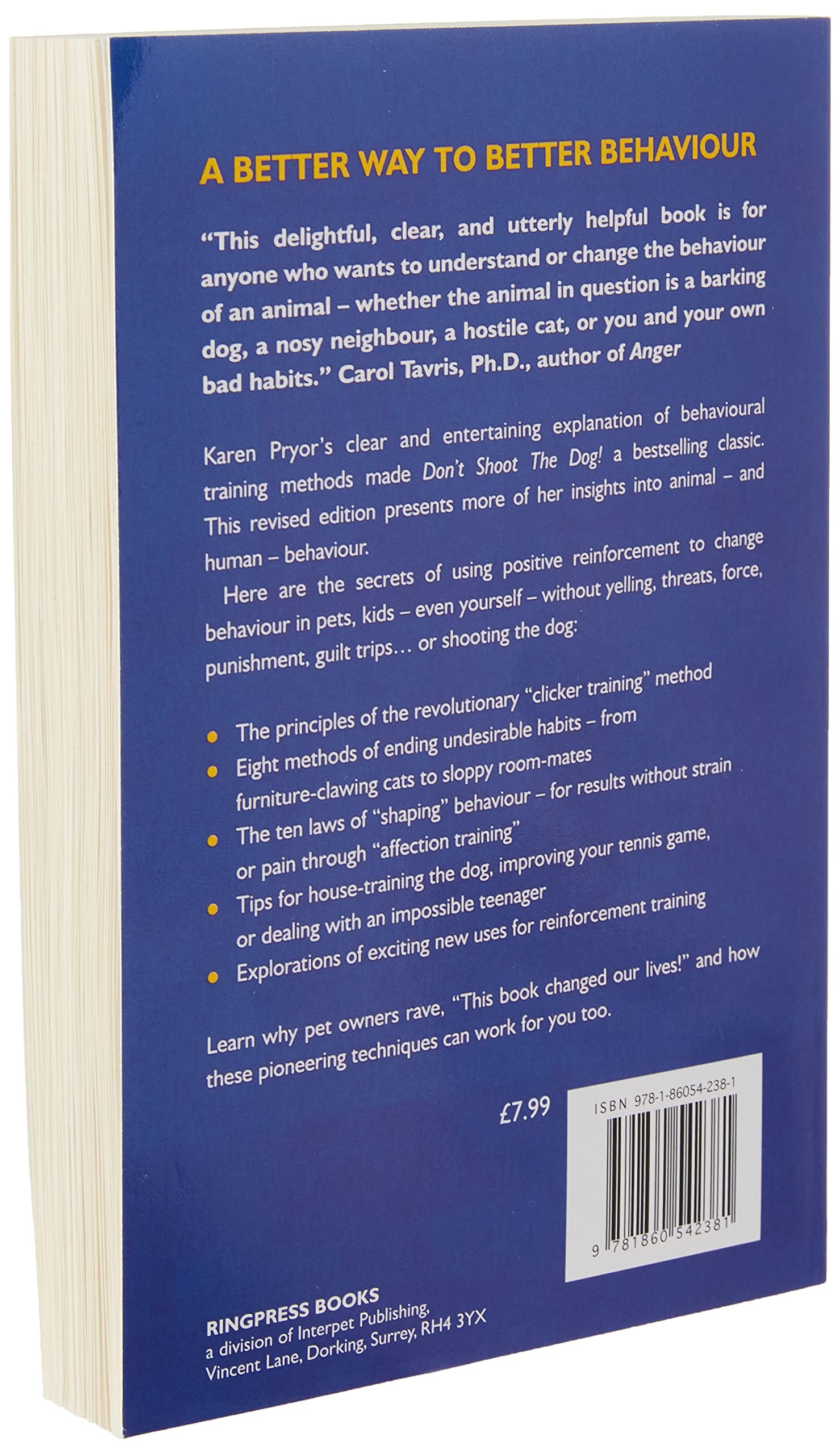 Don't Shoot the Dog! : The New Art of Teaching and Training used book depot