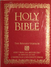 Holy Bible: The Revised Version Reset from the Brevier Text as Printed at the Cambridge University Press used book depot