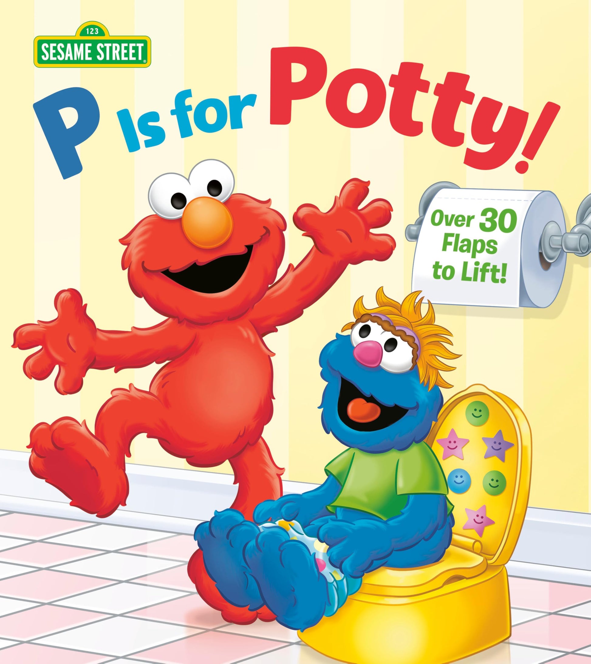 P is for Potty! (Sesame Street) (Lift-the-Flap) used book depot