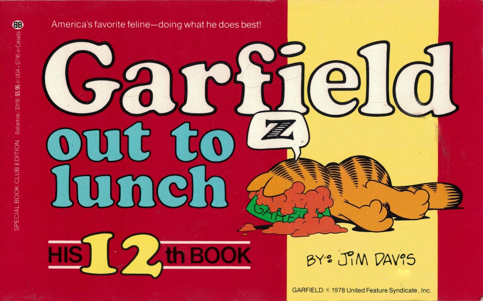 Garfield Out to Lunch (His 12th Book) used book depot