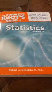 The Complete Idiot's Guide to Statistics, 2nd Edition used book depot