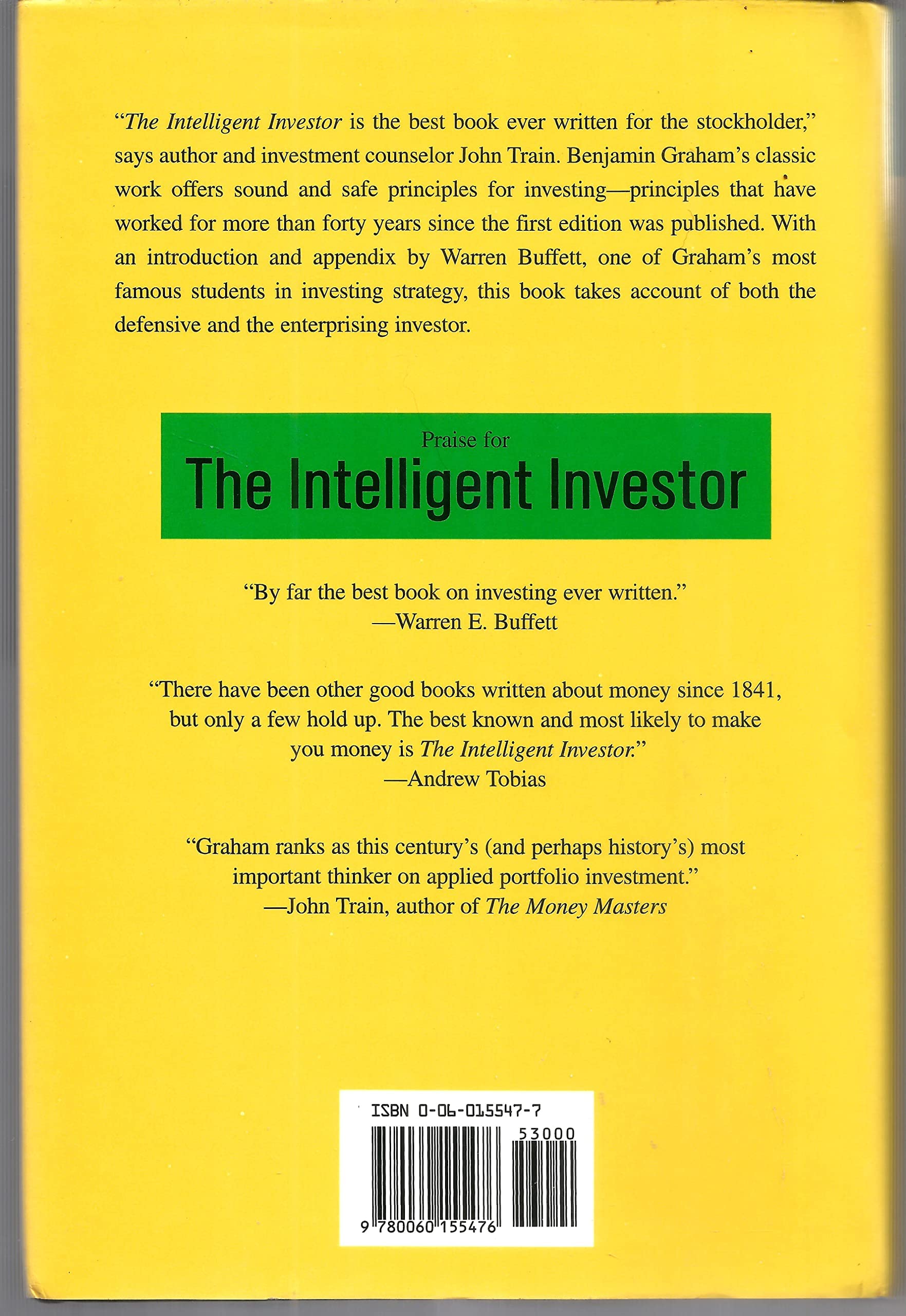 The Intelligent Investor: A Book of Practical Counsel used book depot