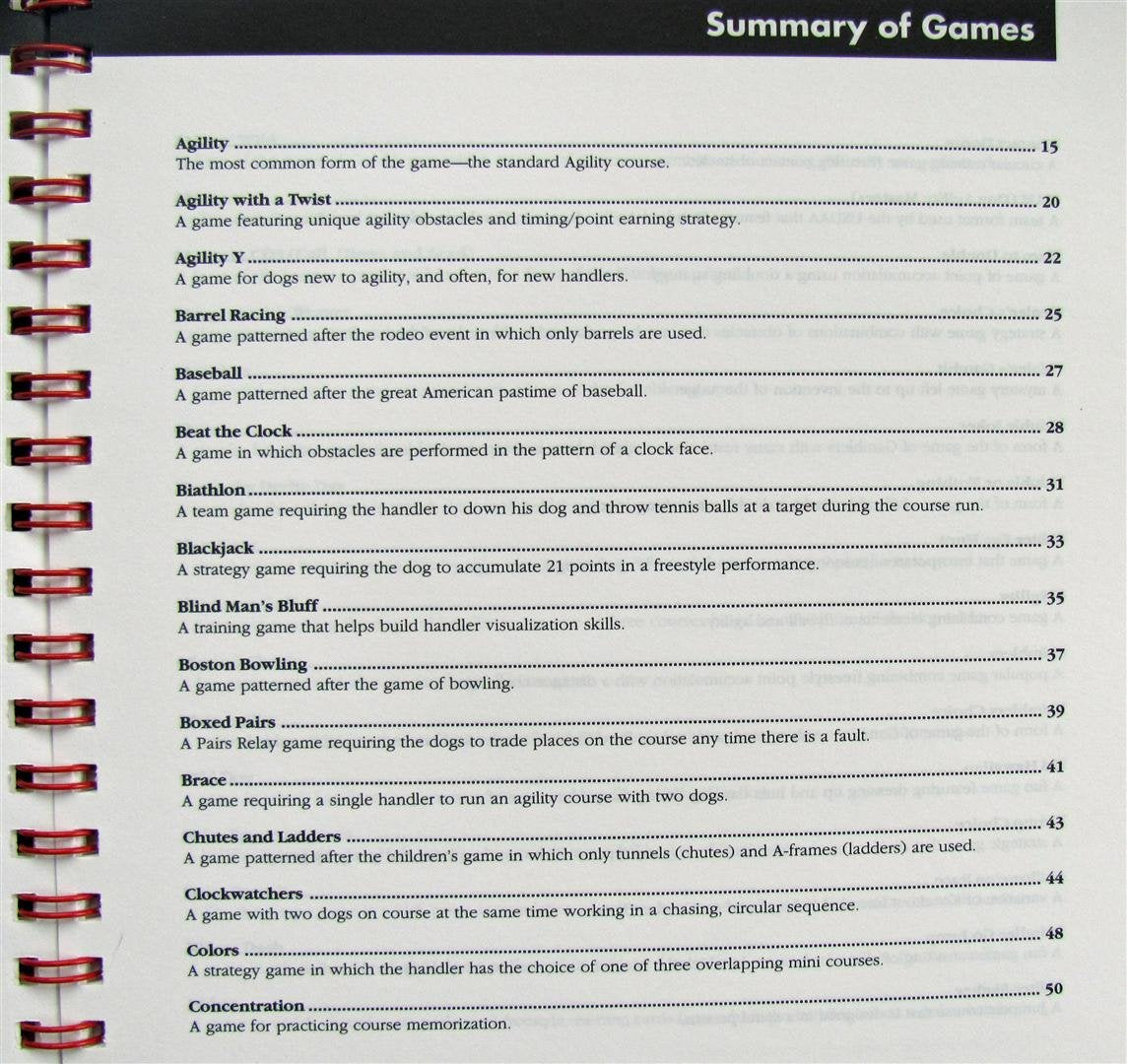 Clean Run Book of Agility Games used book depot
