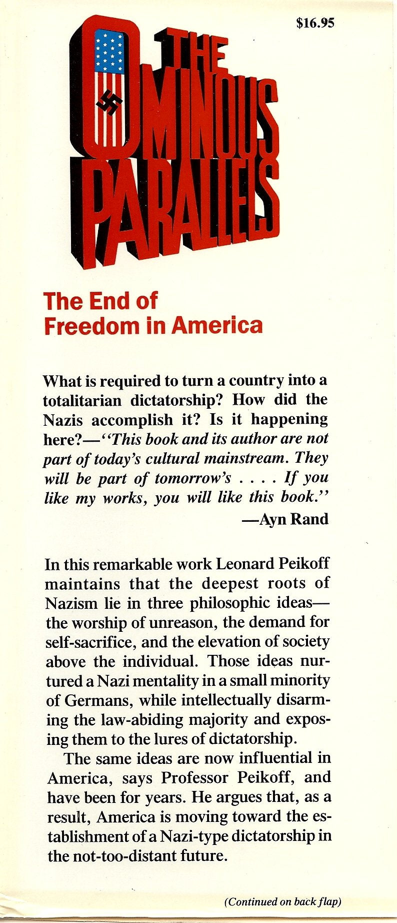 The Ominous Parallels: The End of Freedom in America used book depot