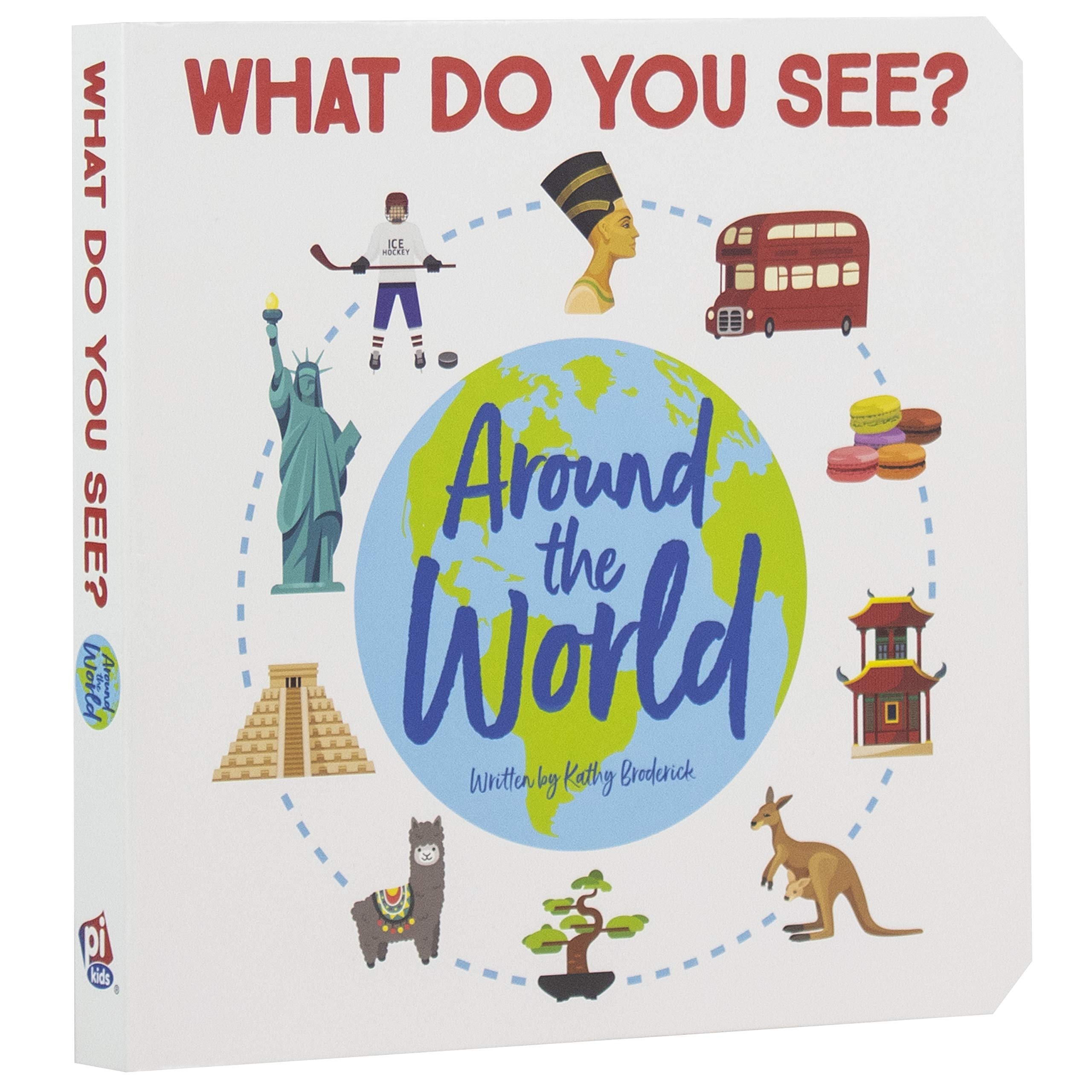 What do You See Around the World, a Look and Find Book - PI Kids used book depot