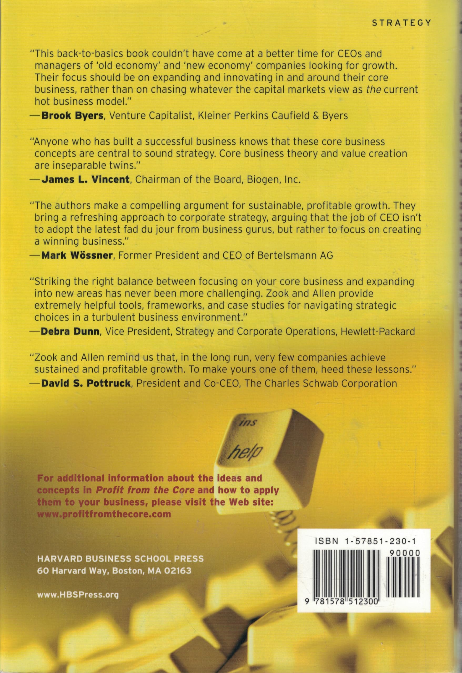 Profit From the Core : Growth Strategy in an Era of Turbulence used book depot