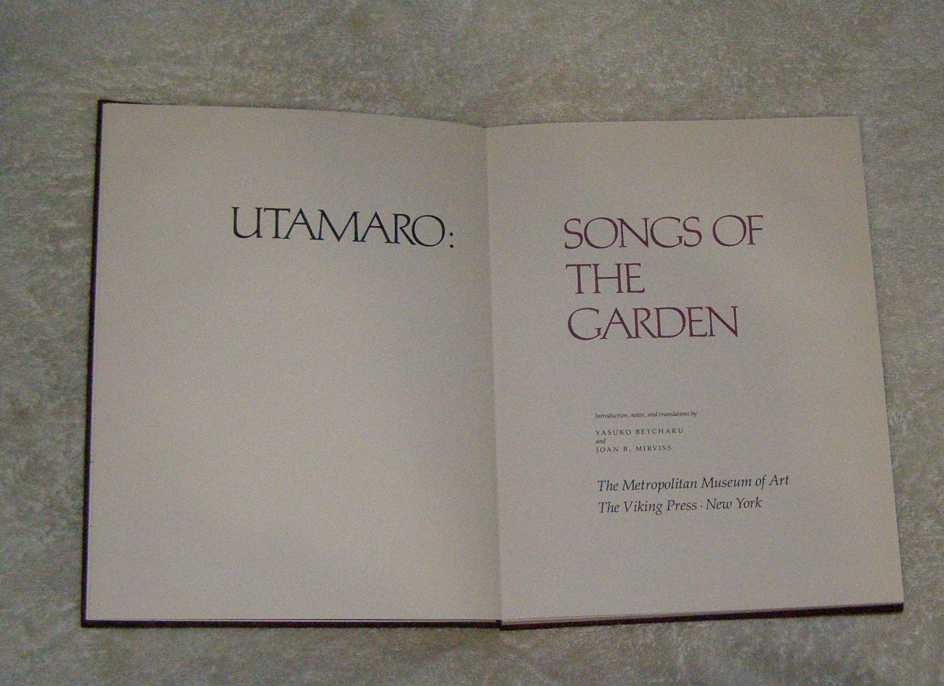 Songs of the Garden (Japanese and English Edition)
