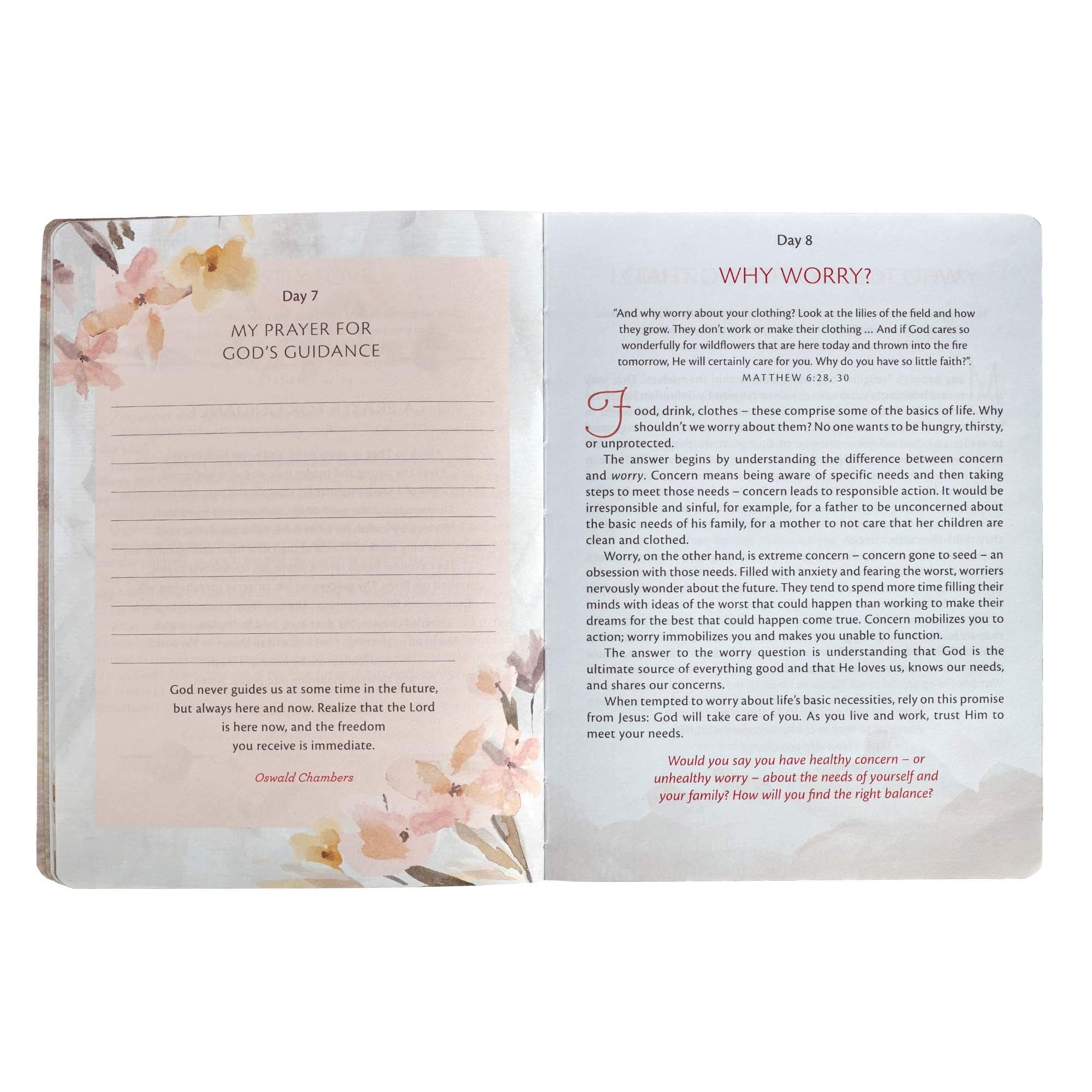 My Quiet Time Devotional - 365 Devotions for Women To Bring You Into The Peace Of The Presence of God Peach Floral Softcover Flexcover Gift Book w/Ribbon Marker used book depot