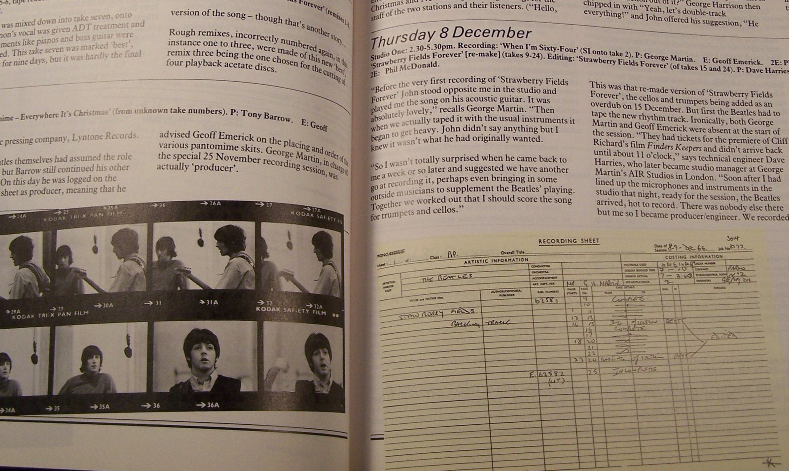 The Beatles: Recording Sessions: The Official Abbey Road Studio Session Notes, 1962-1970 used book depot