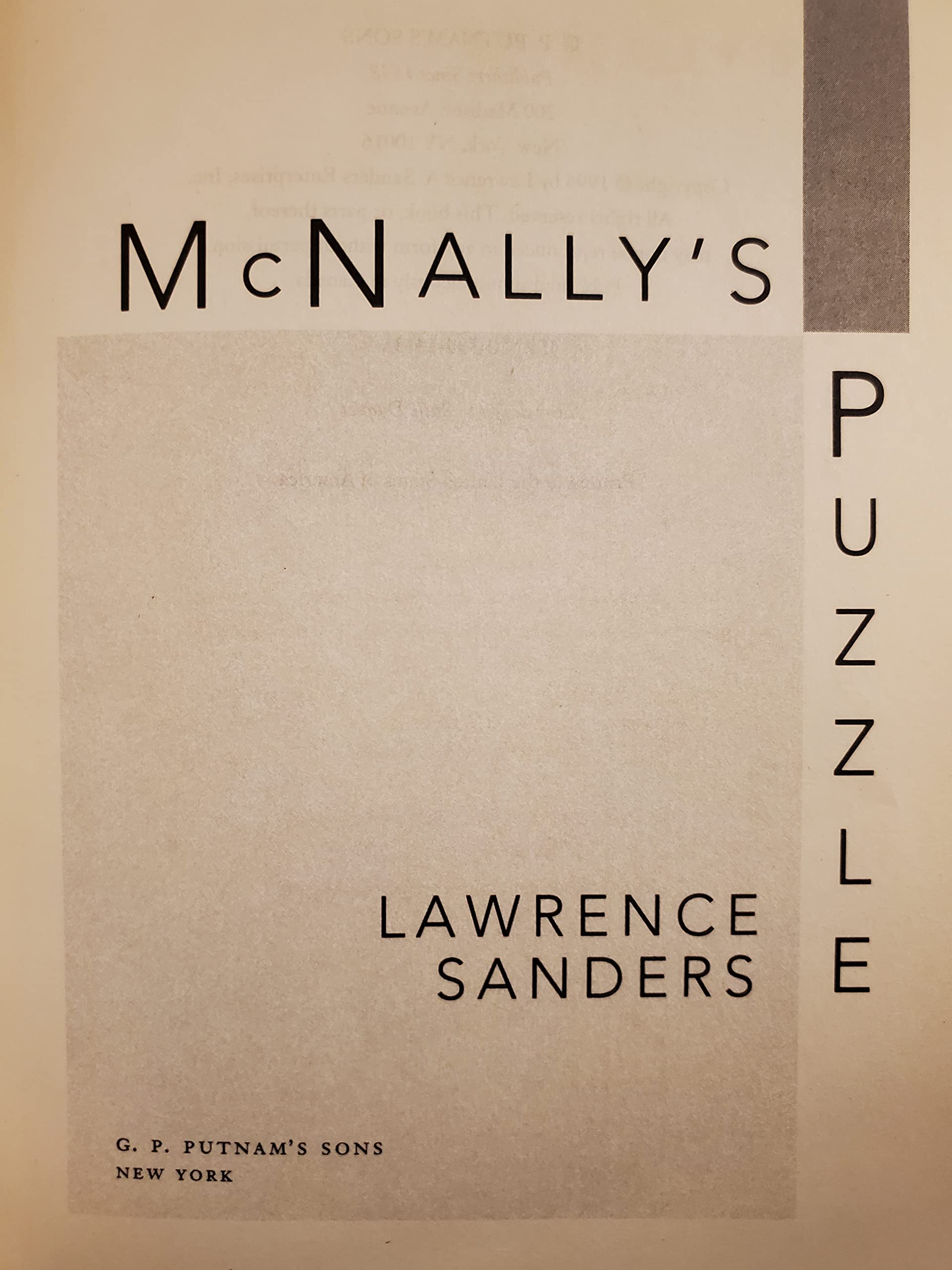 McNally's Puzzle used book depot