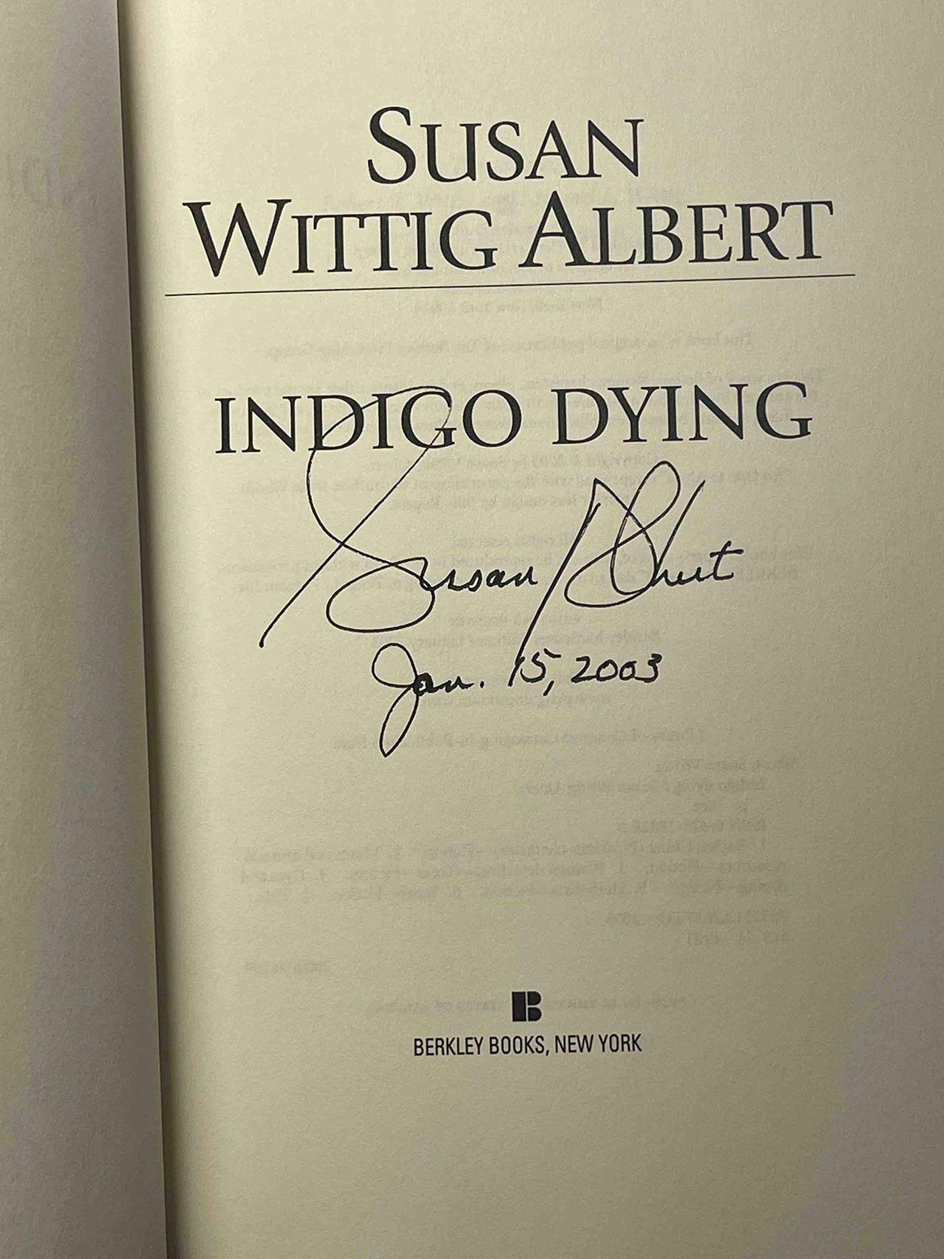 Indigo Dying (China Bayles Mystery) used book depot