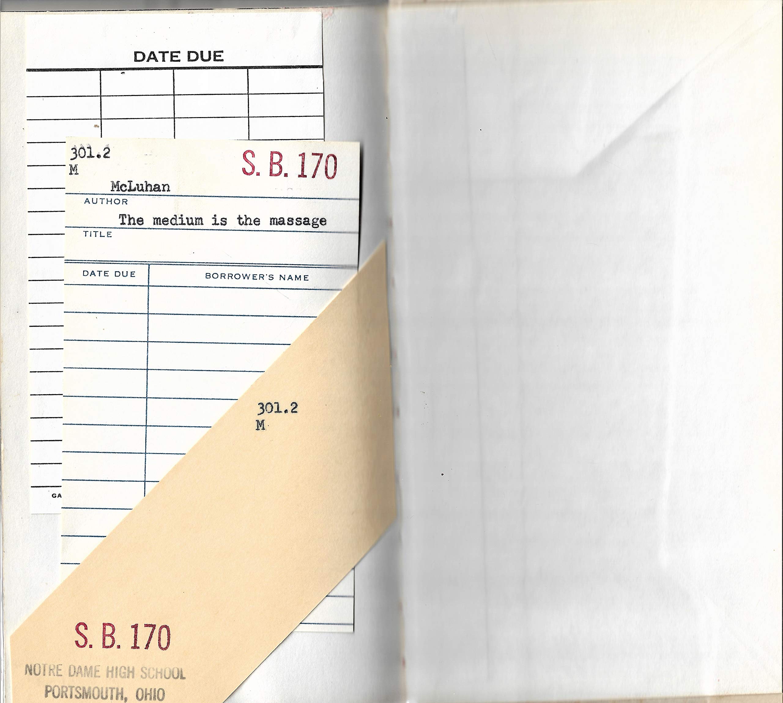 The Medium is the Massage: An Inventory of Effects used book depot