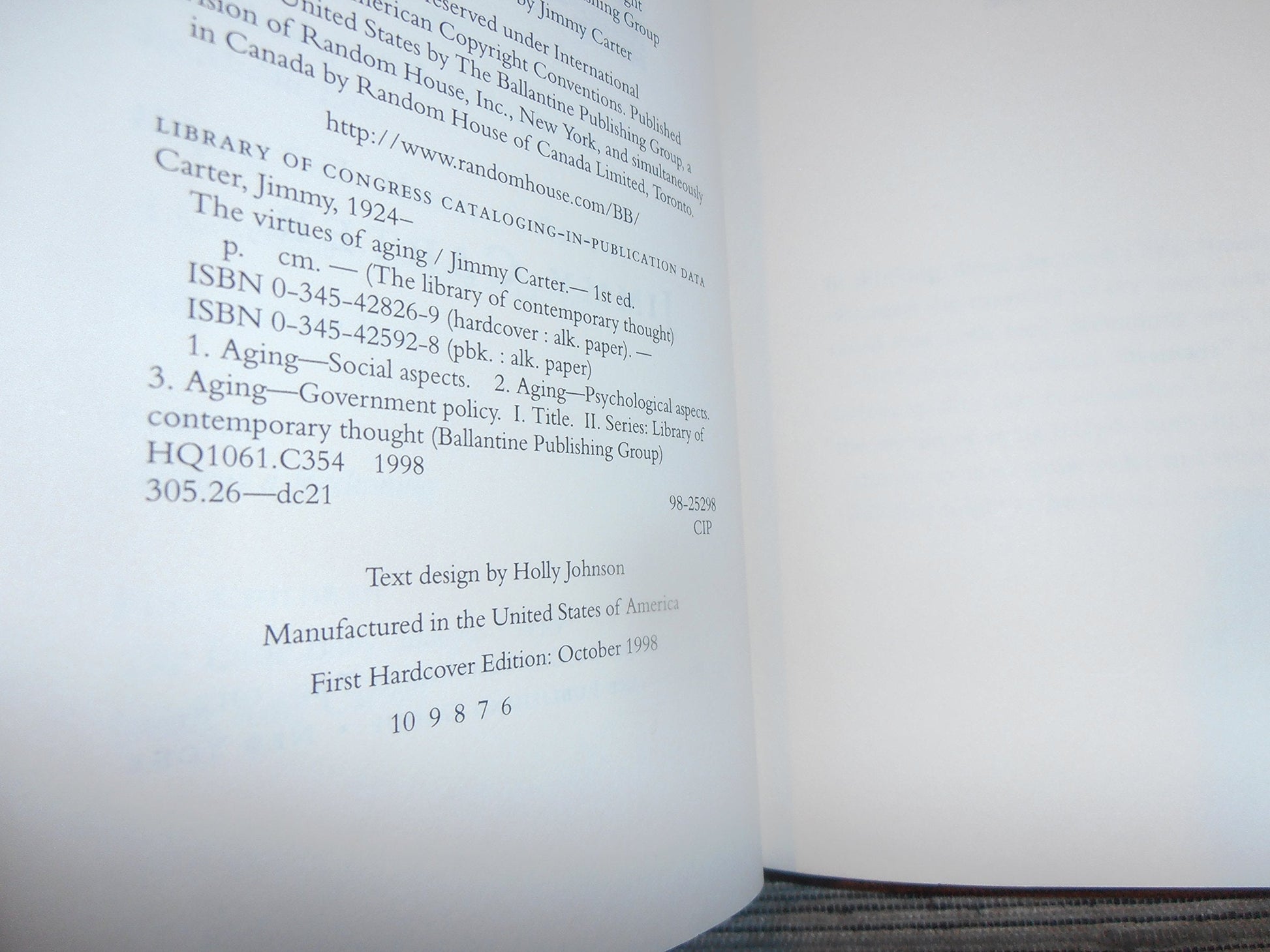 The Virtues of Aging (Library of Contemporary Thought) used book depot