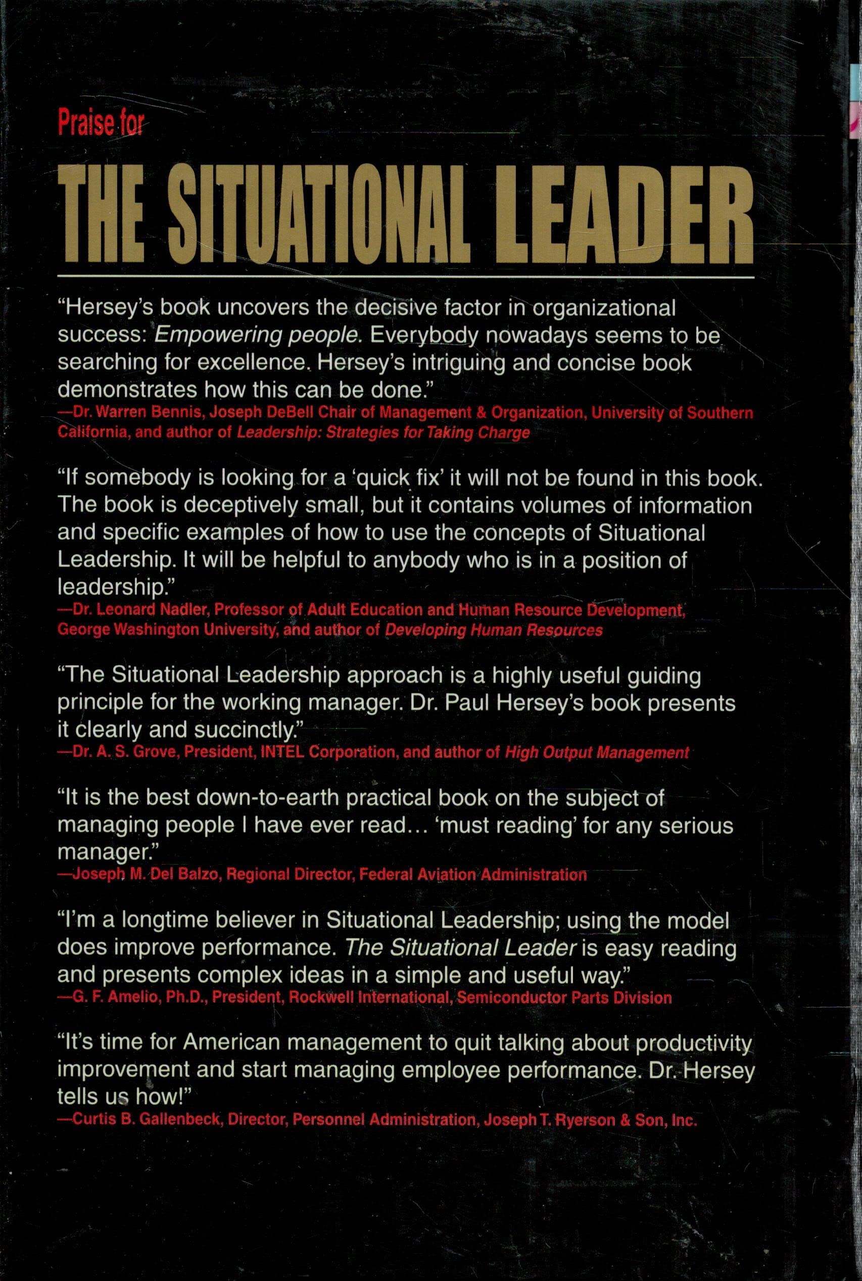 The Situational Leader. used book depot