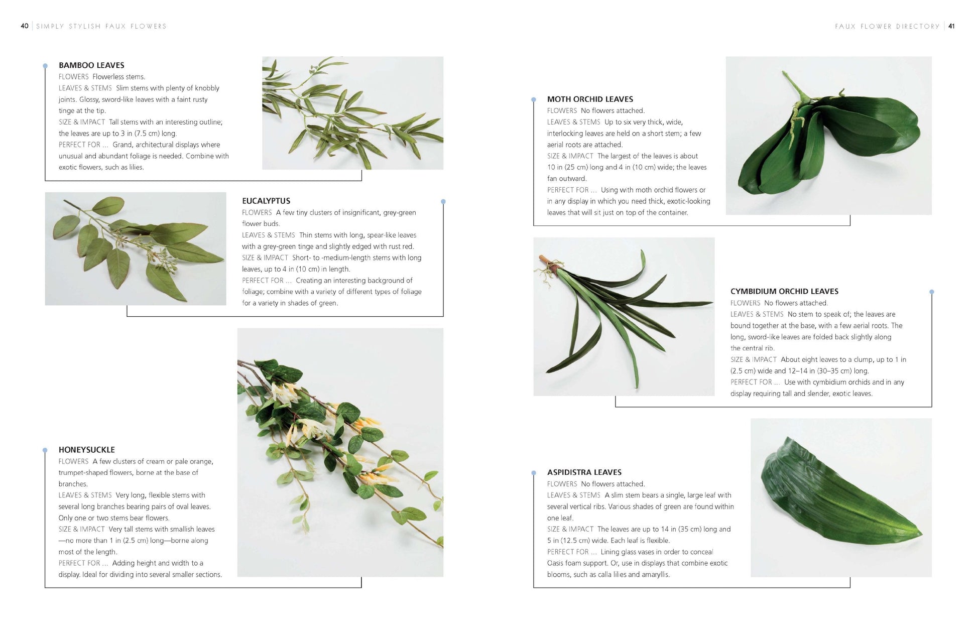 Simply Stylish Faux Flowers used book depot