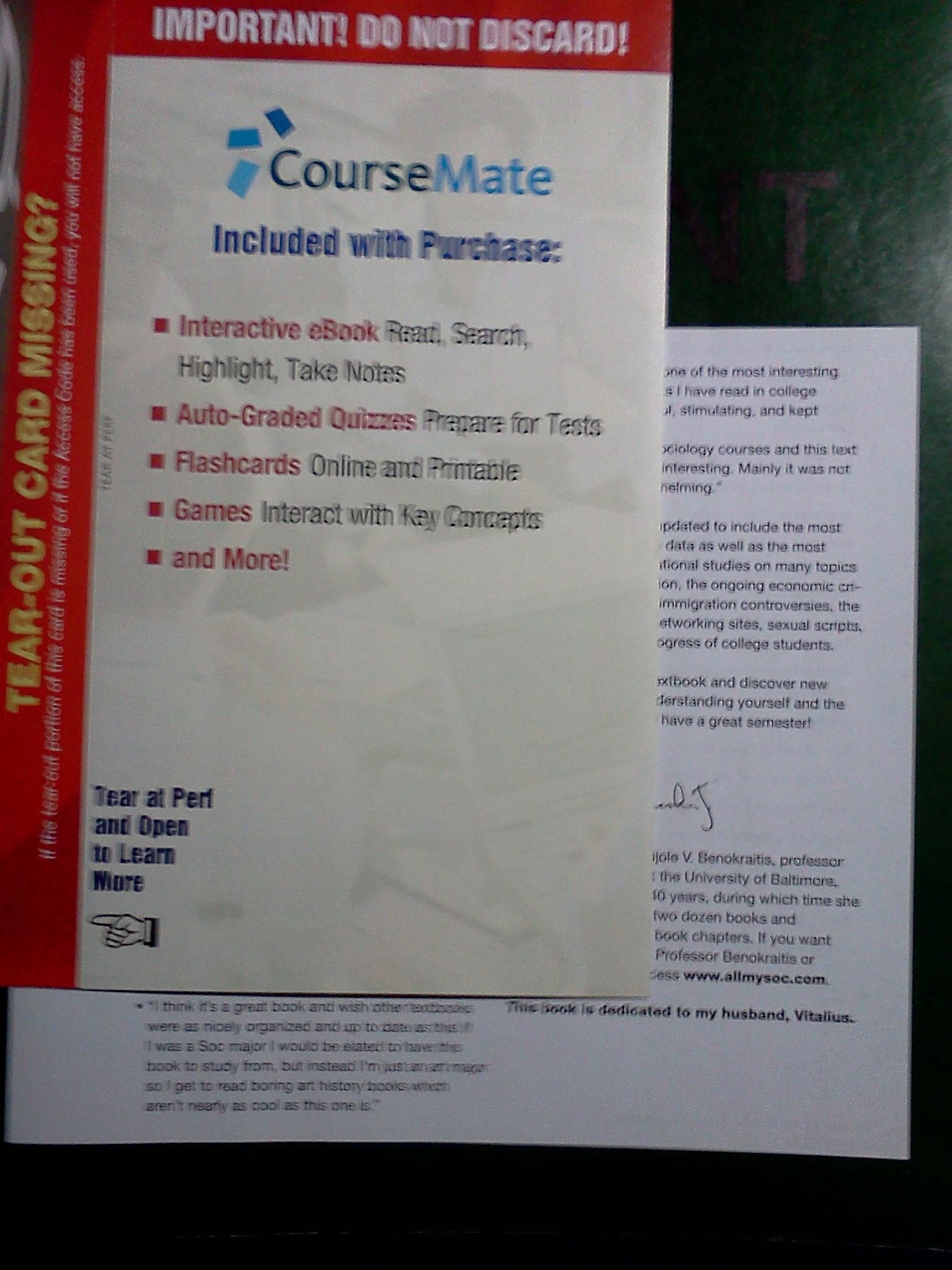 SOC (with CourseMate Printed Access Card)