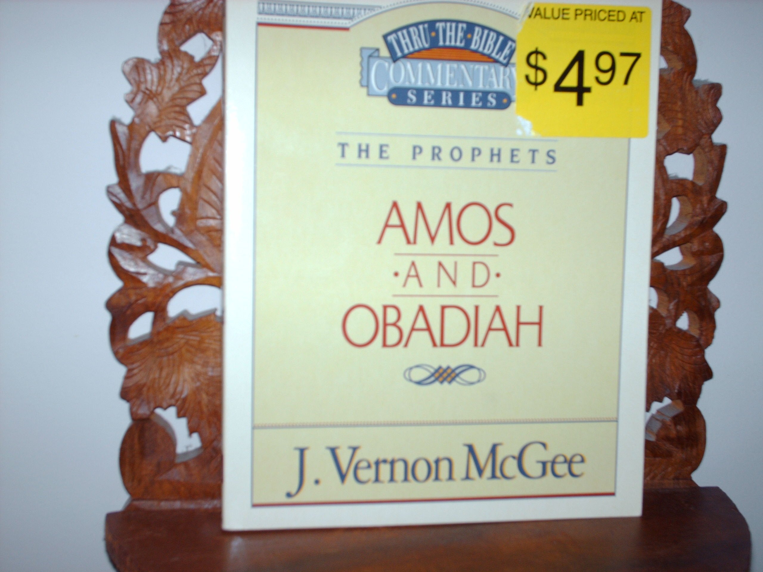 The Prophets - Amos and Obadiah used book depot