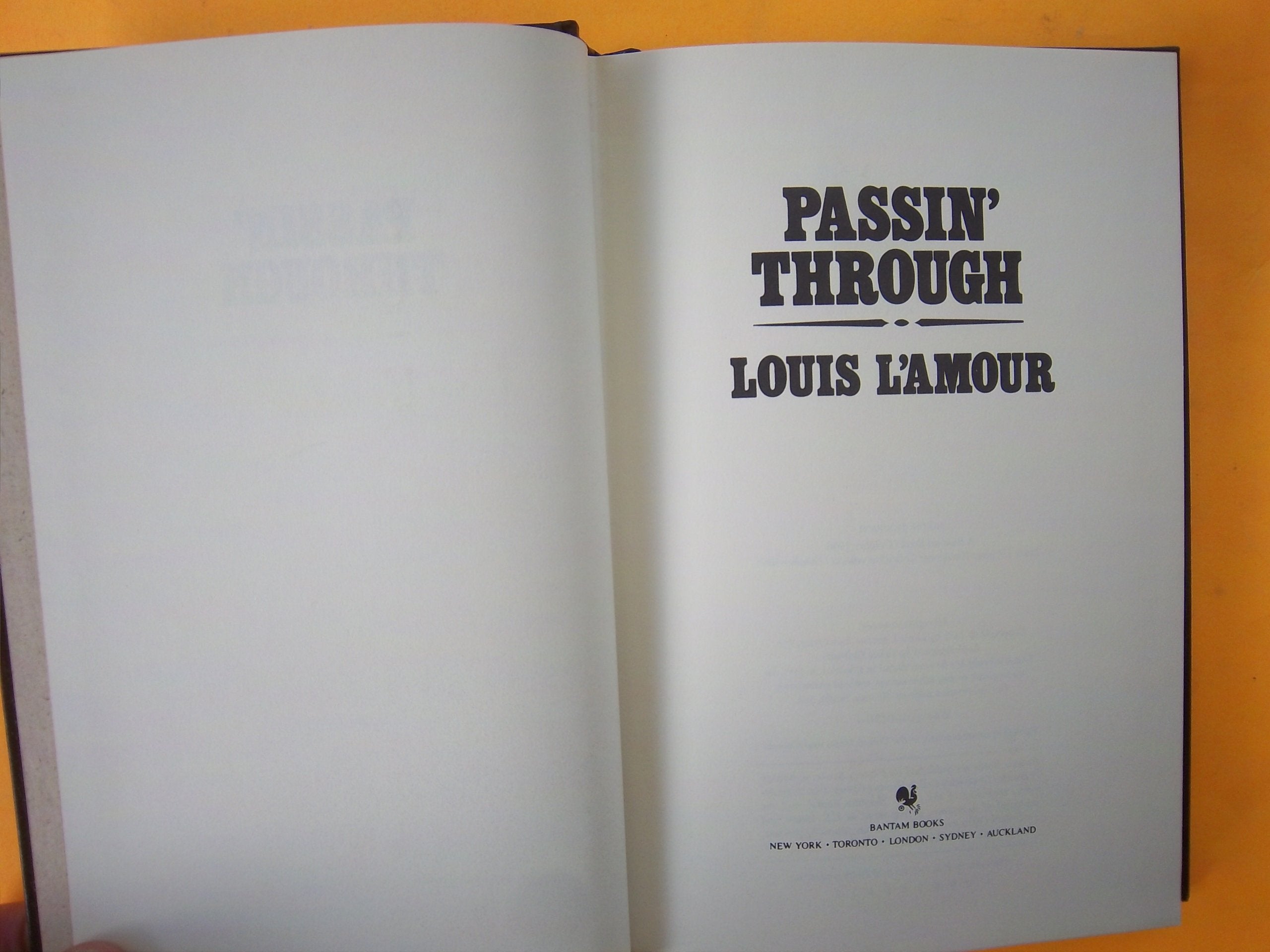 Passin' Through, The Louis L'Amour Collection used book depot