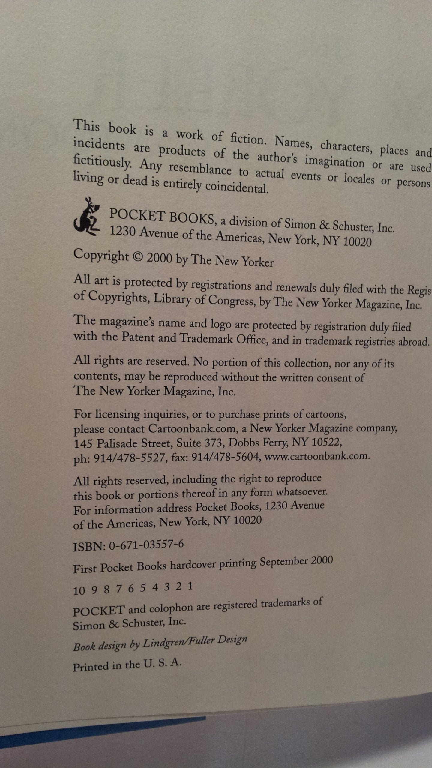 The New Yorker Book of Literary Cartoons used book depot