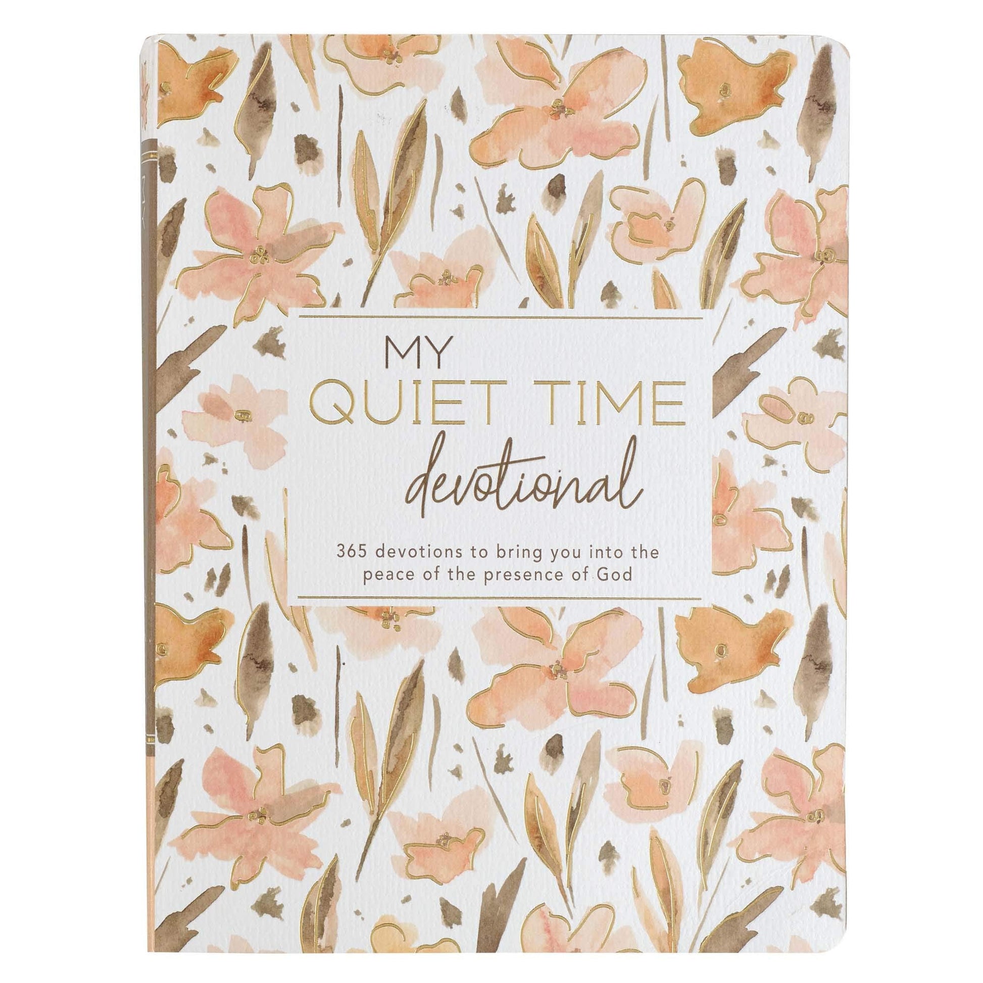 My Quiet Time Devotional - 365 Devotions for Women To Bring You Into The Peace Of The Presence of God Peach Floral Softcover Flexcover Gift Book w/Ribbon Marker used book depot