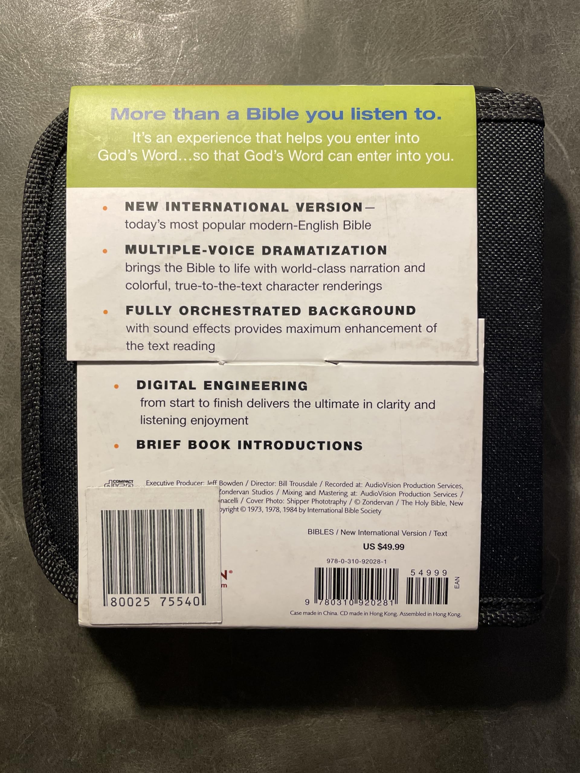 NIV Audio Bible New Testament Dramatized CD used book depot