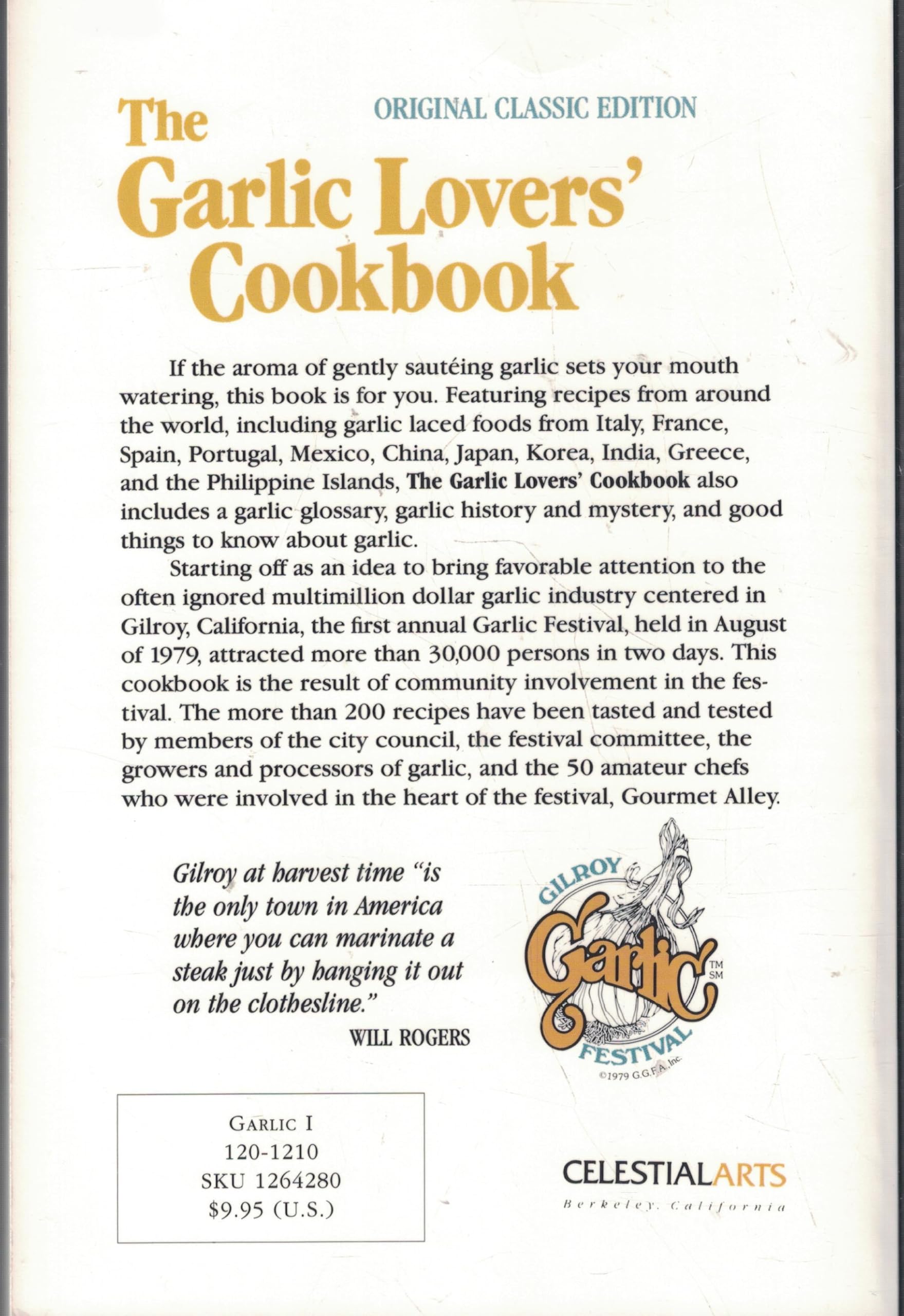 The Garlic Lovers Cookbook used book depot