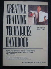 Creative Training Techniques Handbook used book depot