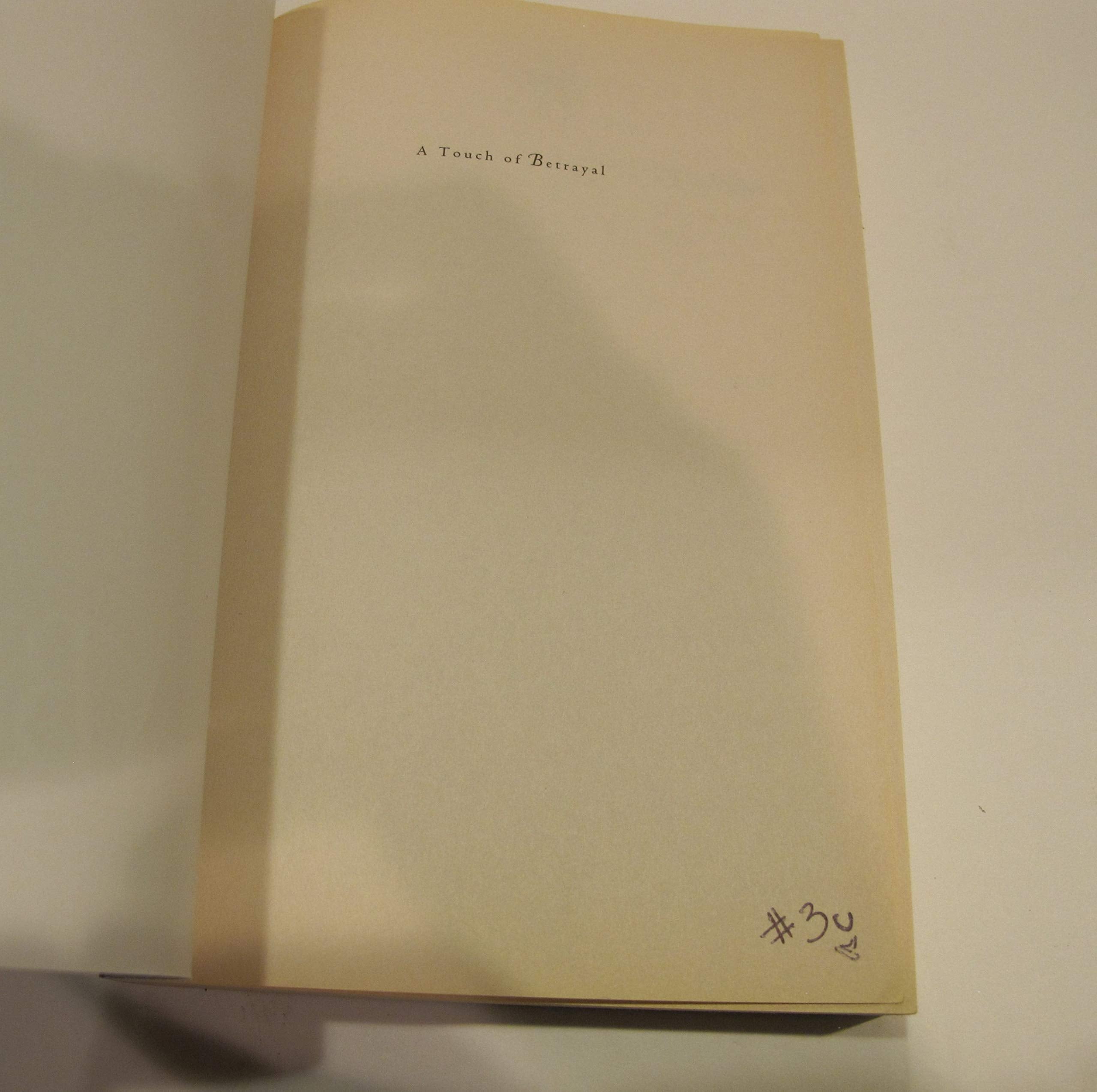 A Touch of Betrayal: Treasures of the Heart, No.3 (HeartQuest) used book depot