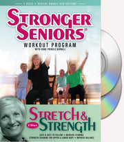 Stronger Seniors® Stretch and Strength DVDs- 2 disc Chair Exercise Program- Stretching, Aerobics, Strength Training, and Balance. Improve flexibility, muscle and bone strength, circulation, h used book depot