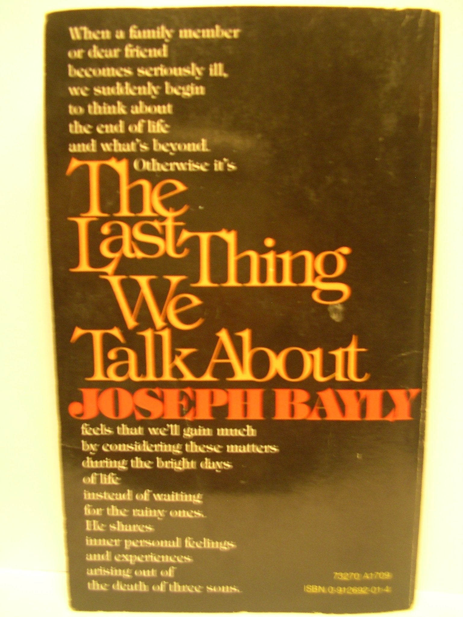 The Last Thing We Talk About used book depot