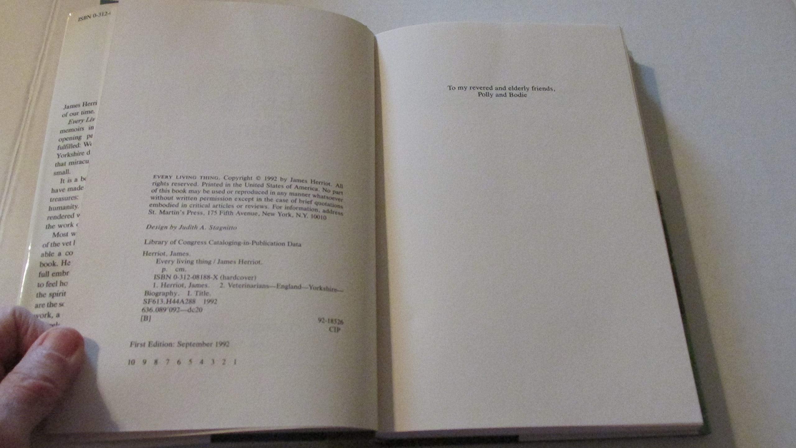 Every Living Thing by James Herriot (1992-09-01) used book depot