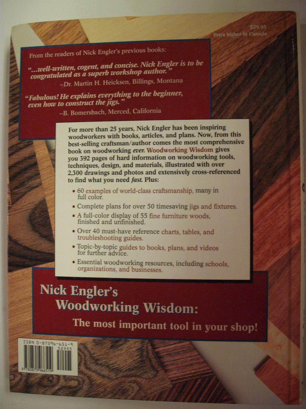 Nick Engler's Woodworking Wisdom: The Ultimate Guide to Cabinetry and Furniture Making used book depot