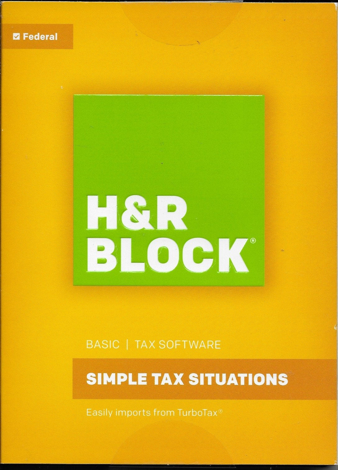 H&R Block 2016 Basic Tax Software Federal (Windows and Mac)