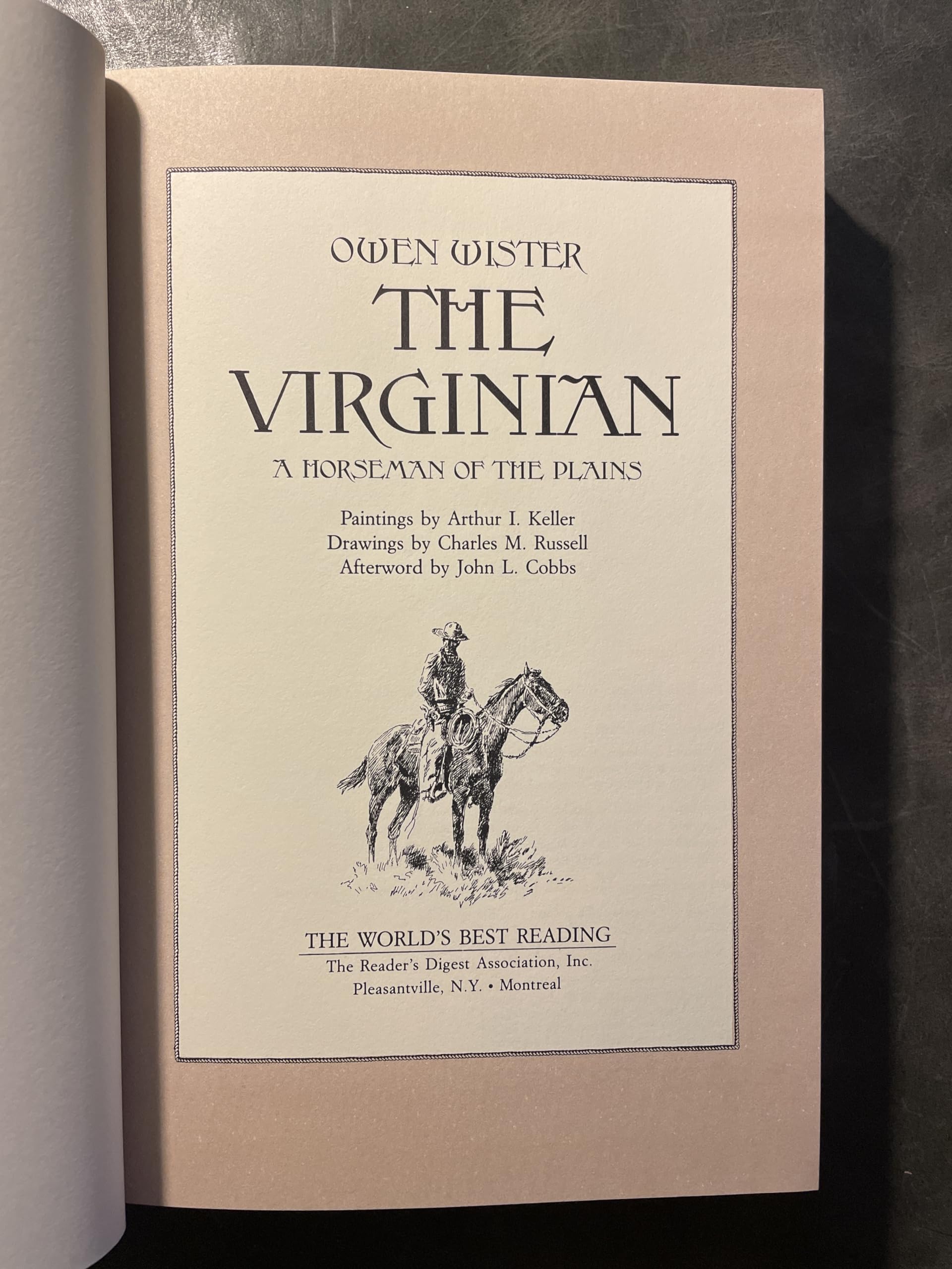 The Virginian: A Horseman of the Plains (The World's Best Reading) used book depot