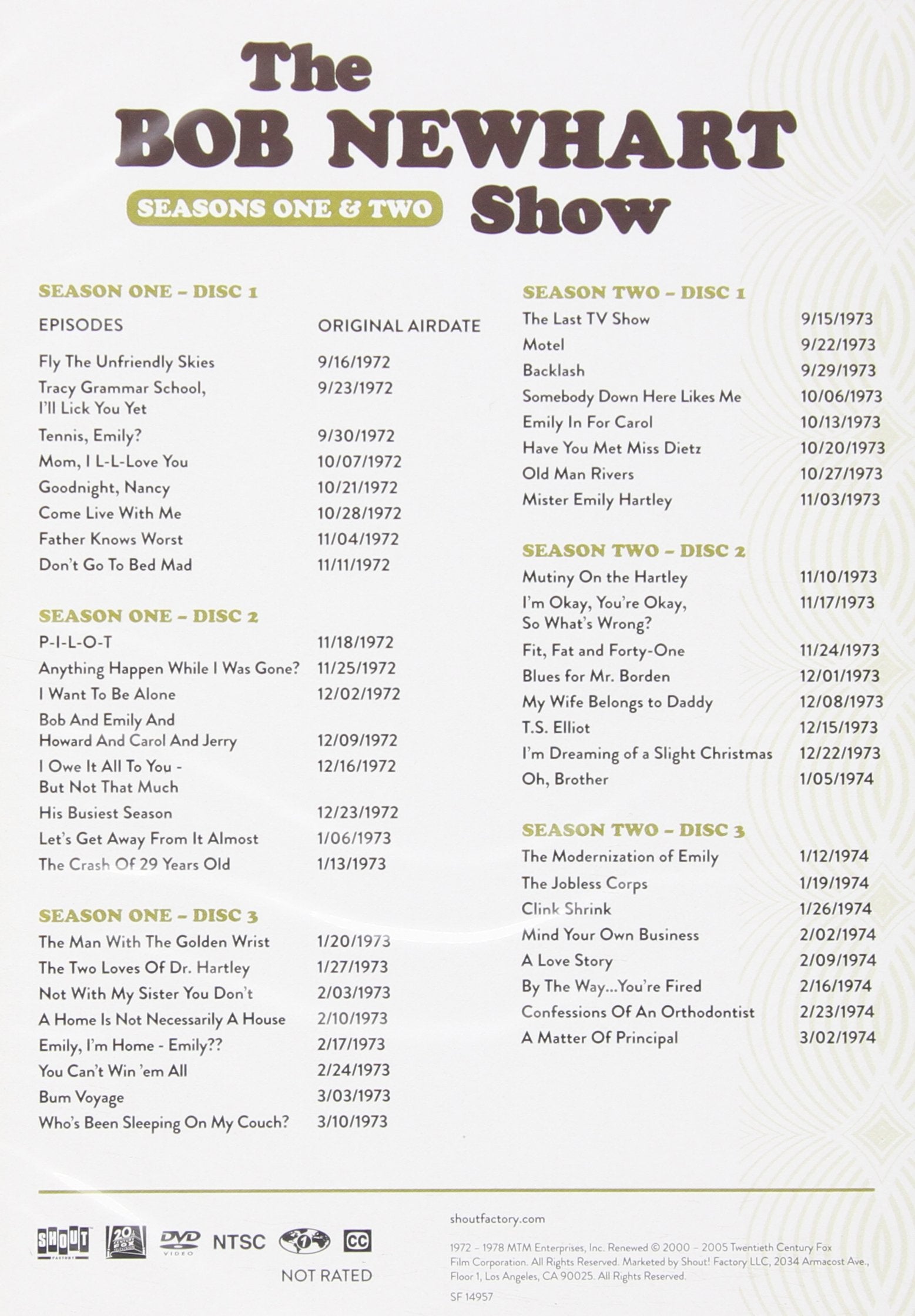 The Bob Newhart Show: The Complete Series used book depot