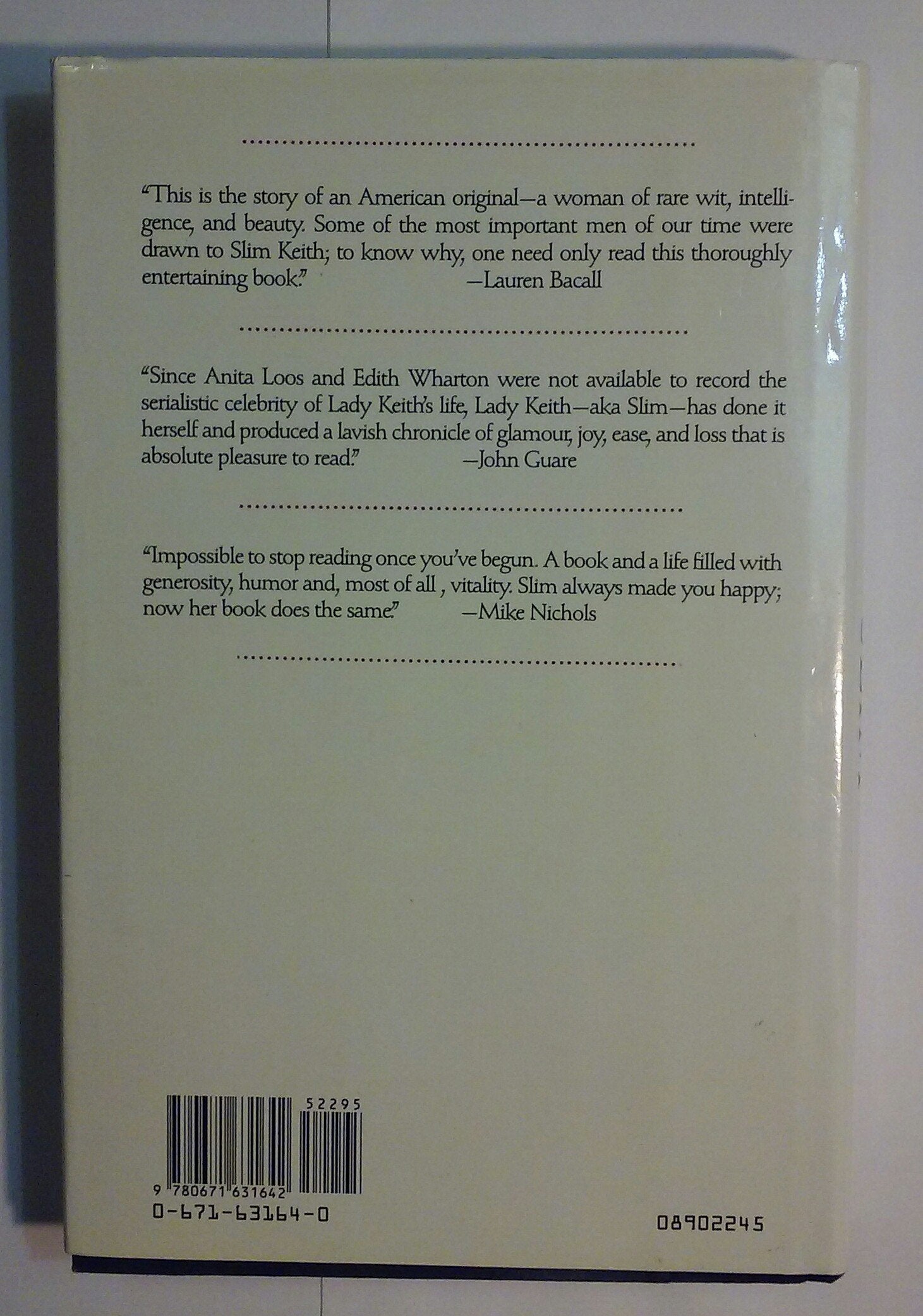 Slim: Memories of a Rich and Imperfect Life used book depot