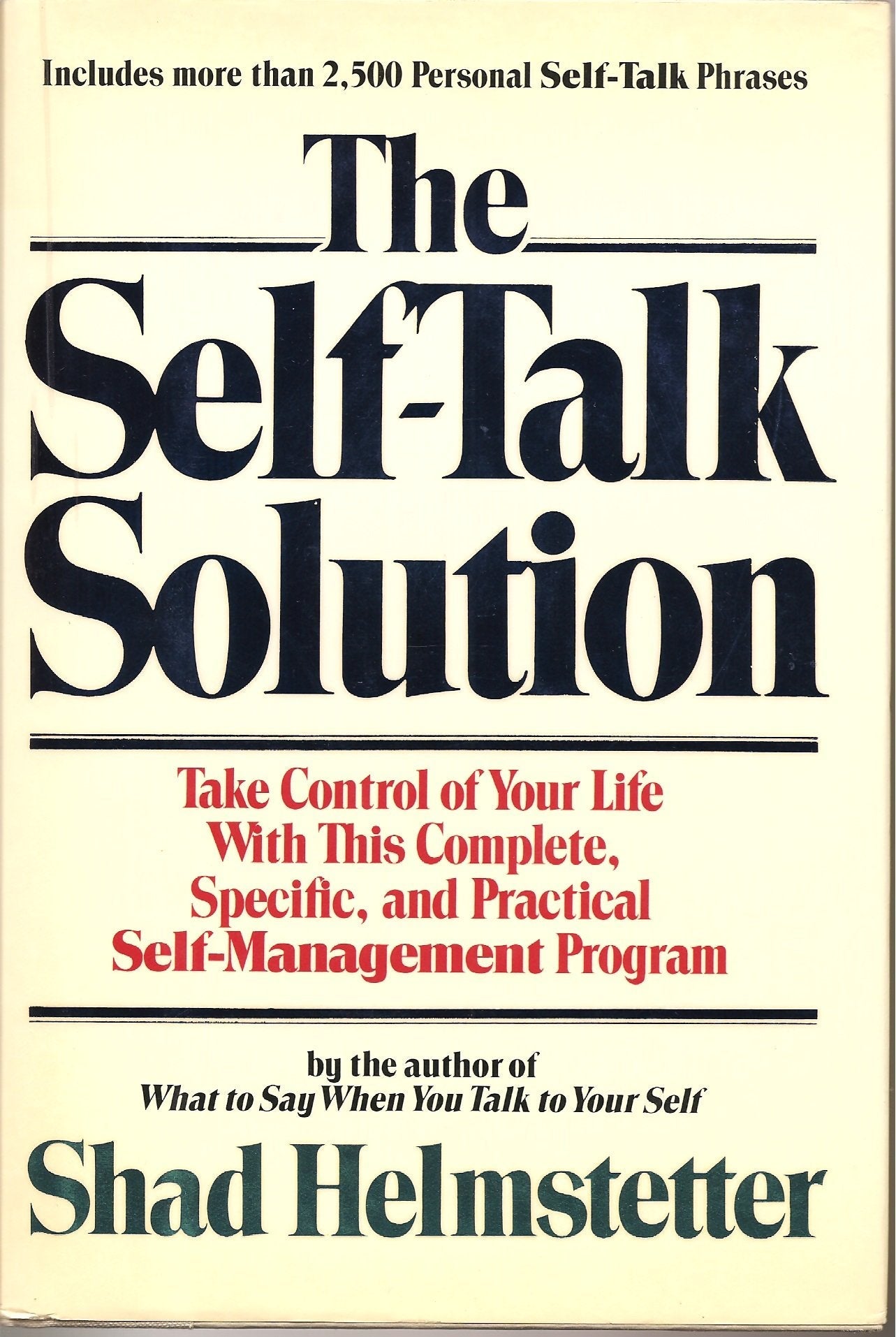 The Self-Talk Solution used book depot