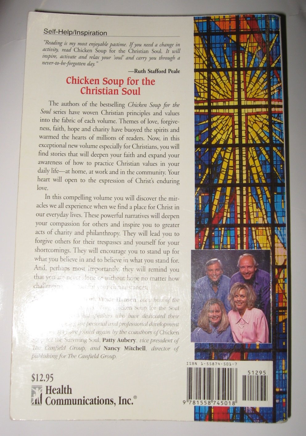 Chicken Soup for the Christian Soul (Chicken Soup for the Soul) Book Club edition by Canfield, Jack; Hansen, Mark Victor; Aubery, Patty; Autio, N published by Health Communications Hardcover used book depot